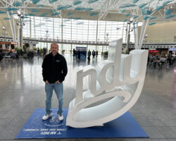 Ron at the Indy Sign!